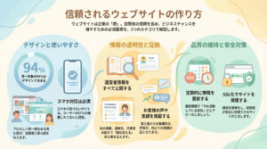 信頼されるホームページを作るには