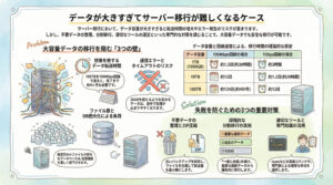 データが大きすぎてサーバー移行が難しくなるケースとは?