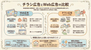 チラシ広告とWeb広告の比較