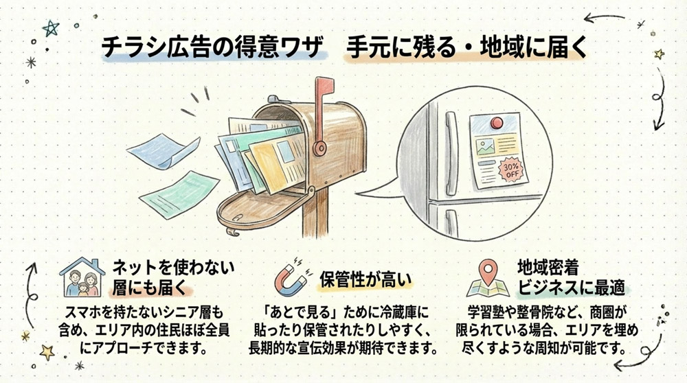 チラシ広告のメリット