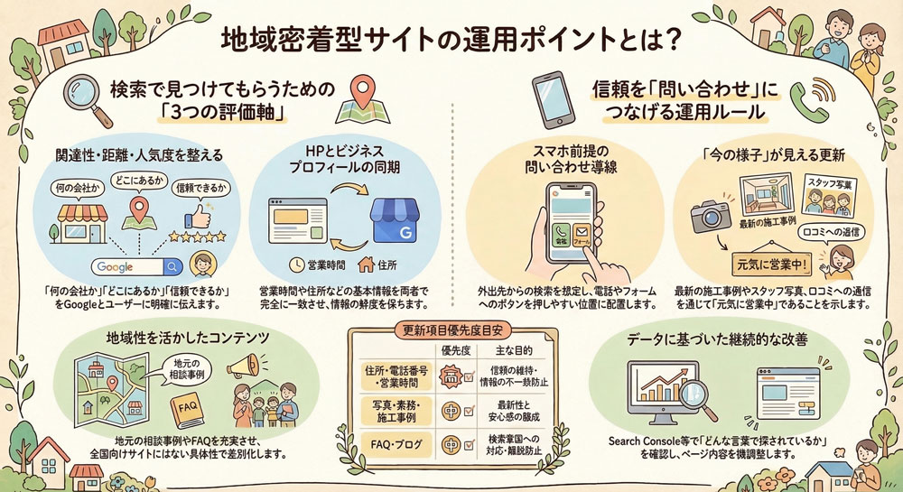 地域密着型サイトの運用ポイントとは？