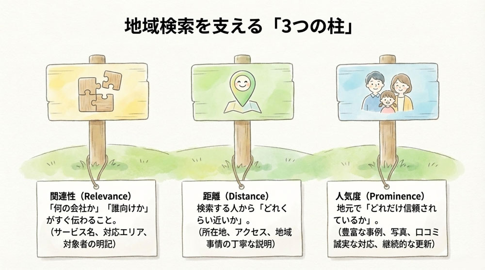 地域検索の評価軸を知る
