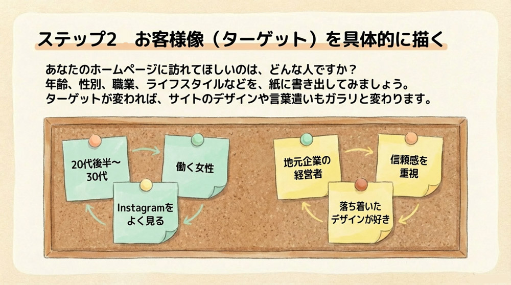 【ターゲットの決め方】お客様像を具体的に描く