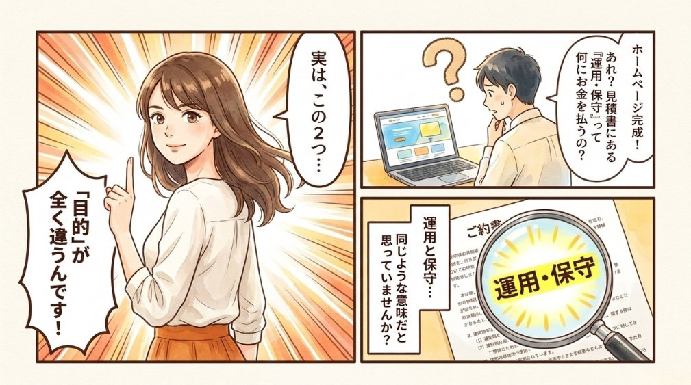 「運用」と「保守」の違い