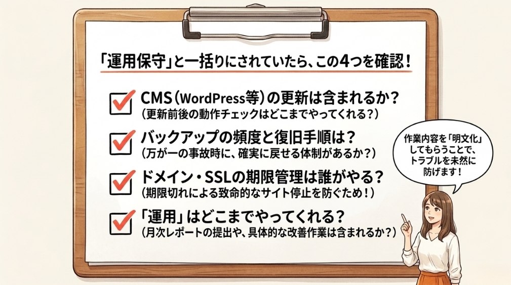 見積・契約で確認するポイント
