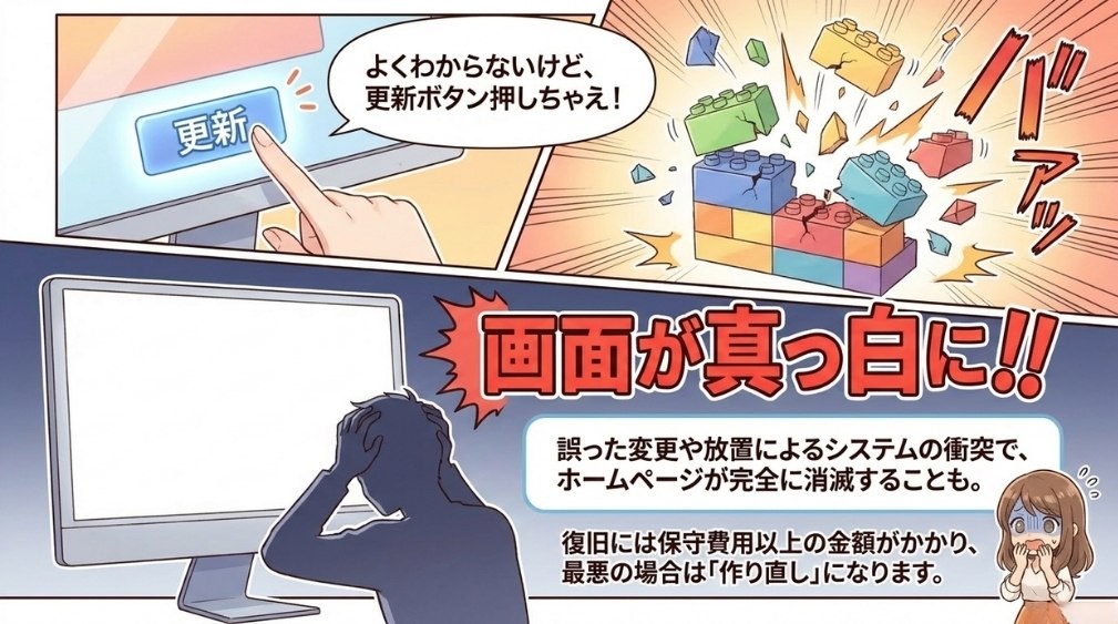 ホームページの維持管理費用が必要なケース