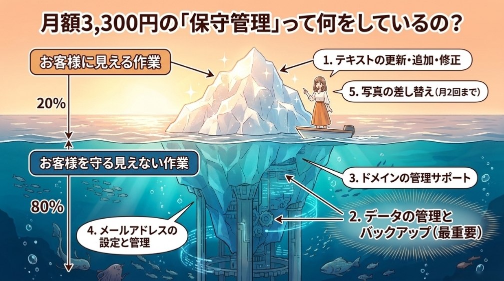 ホームページの保守管理の内容