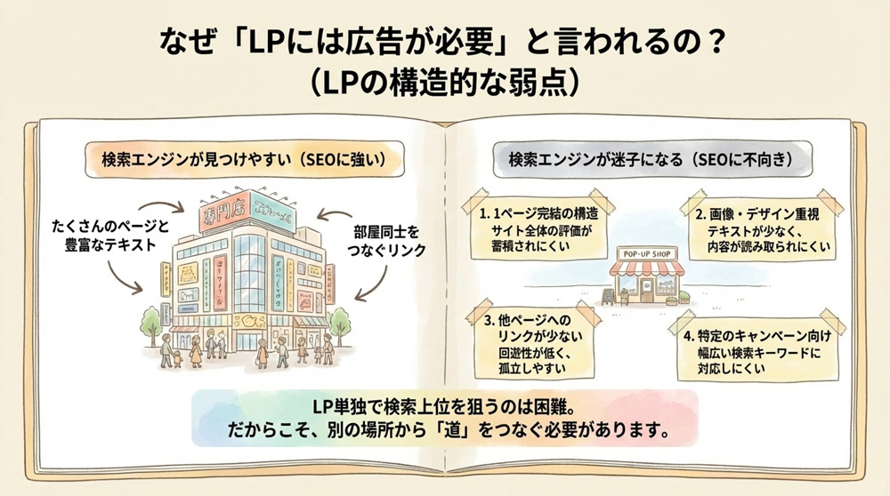 なぜ「LPには広告が必要」と言われるのか