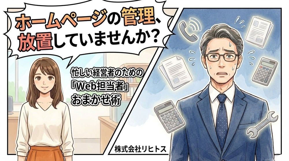 ホームページの管理に手が回らない?忙しい経営者のための解決策