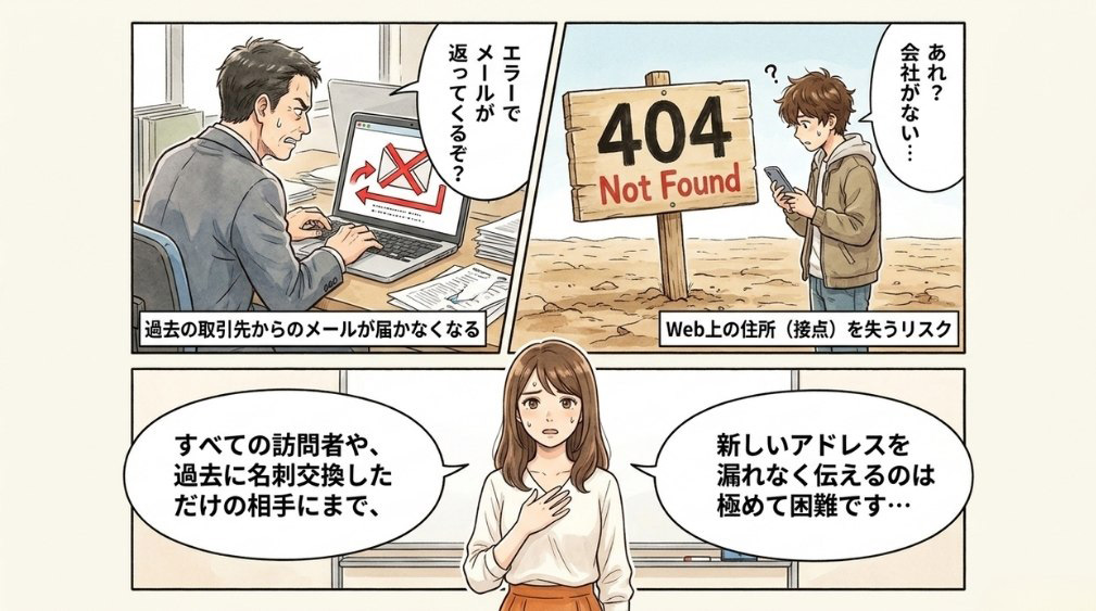 リニューアルでドメインを変更しない方がよい理由