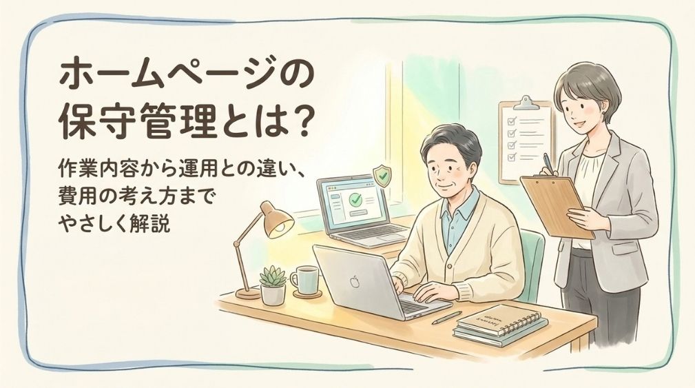 ホームページの保守管理とは？