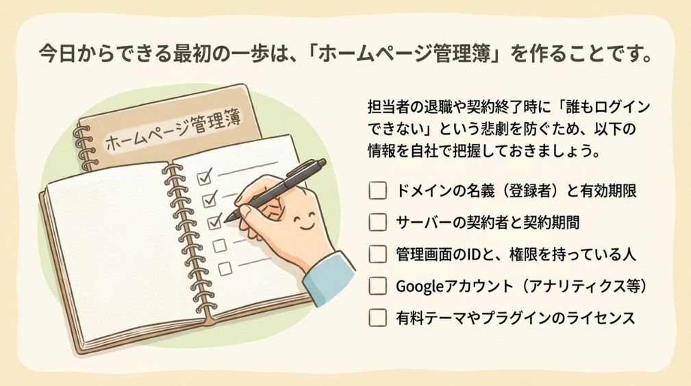 管理画面にログインできなくならないための対策