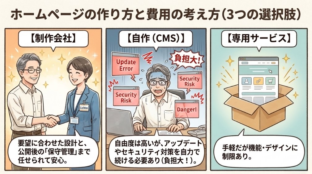 主な3つの選択肢