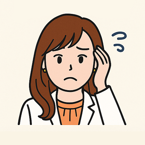 イラスト　困った１