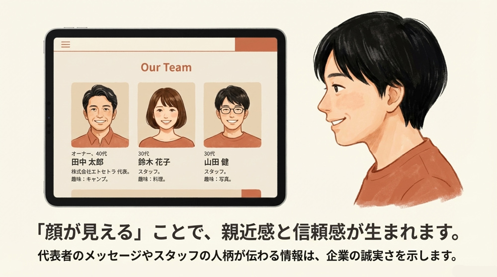 代表者やスタッフの紹介