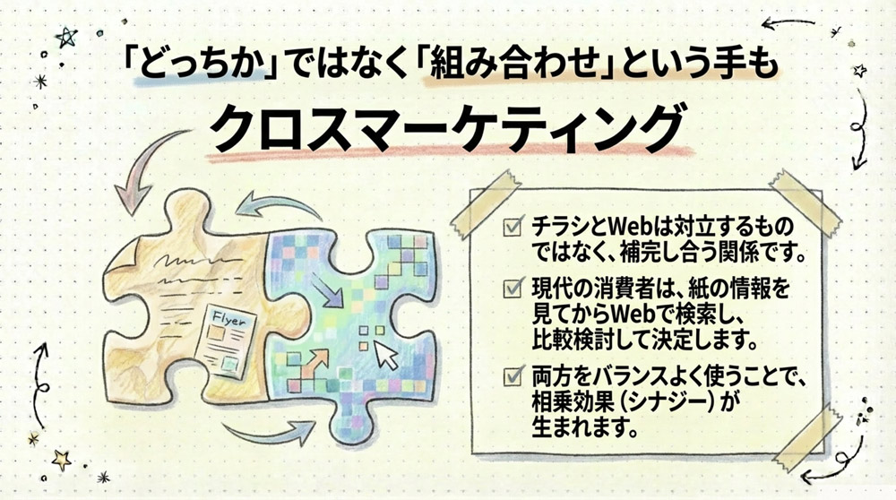 両方をバランスよく使えば相乗効果も