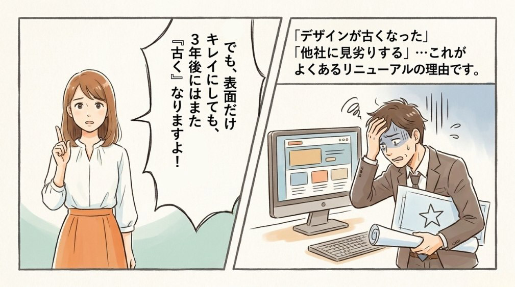 「サイトをリニューアルしたい」というご相談
