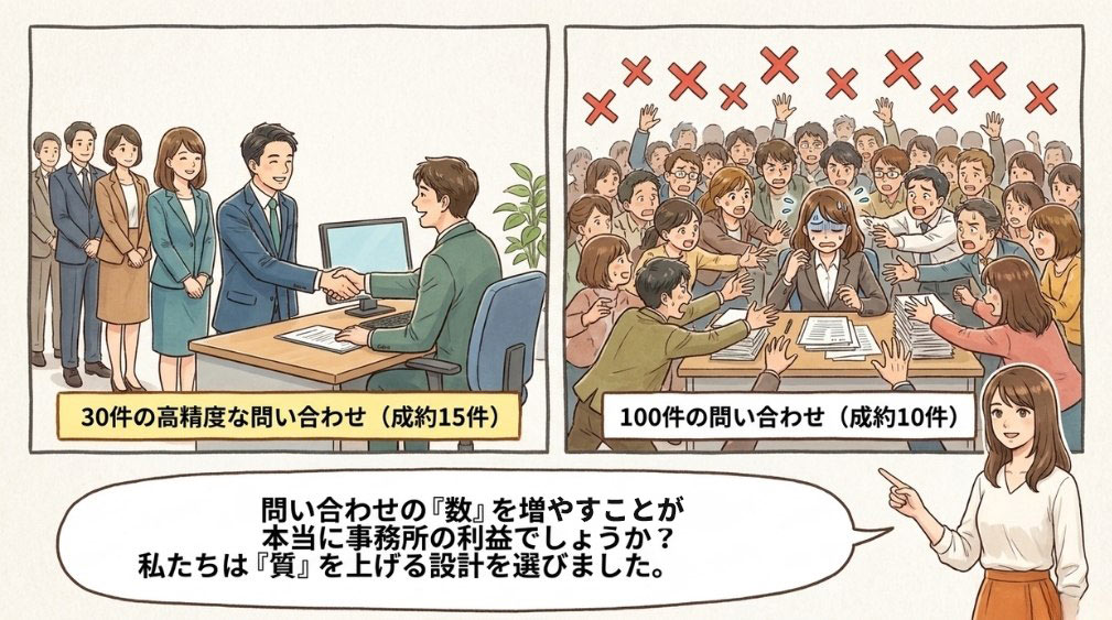 【設計思想3】誠実性の演出と相談の質の向上