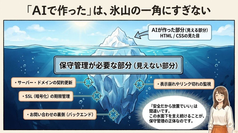 AIで作った部分は氷山の一角