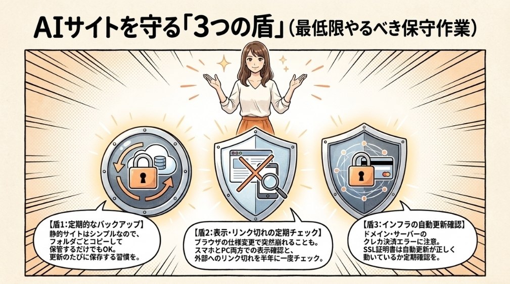 具体的にやるべき保守作業