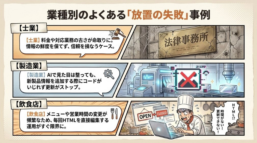 業種別の事例・注意点