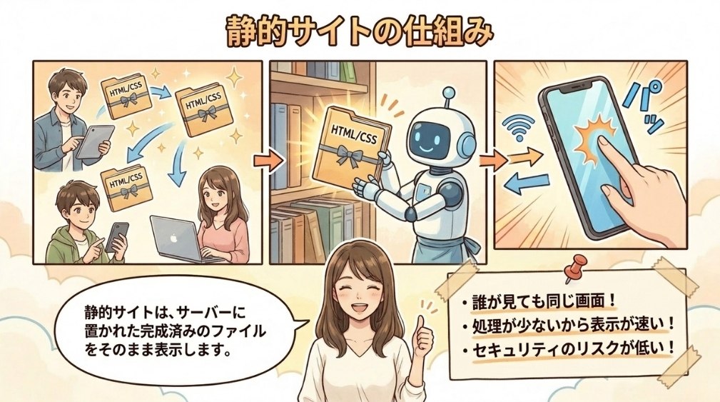 静的サイトとは