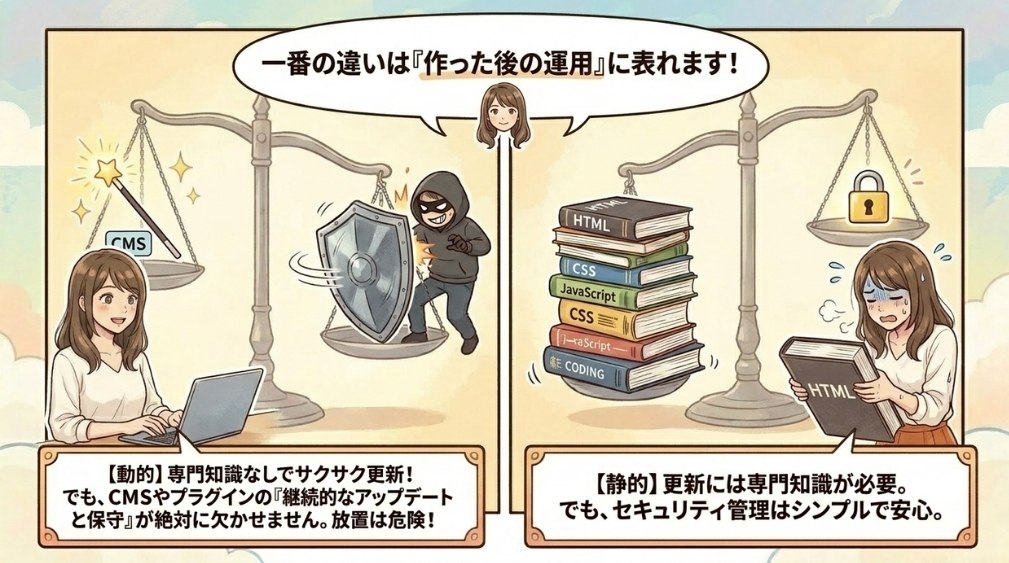 作った後で変わる「保守・運用」の違い