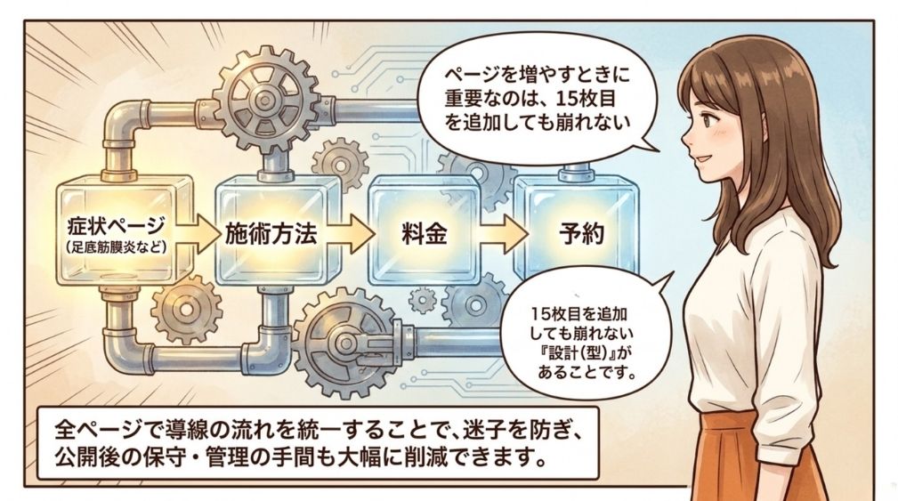 ページが増えることを前提にする